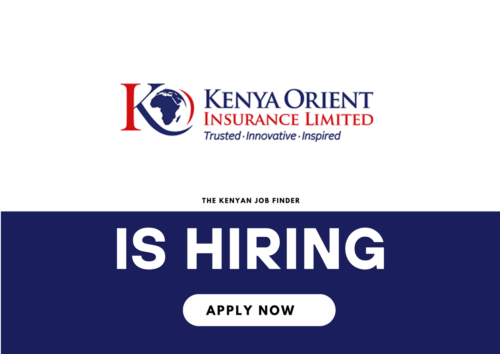 Underwriting Manager Job in Nairobi – Kenya Orient Insurance Limited