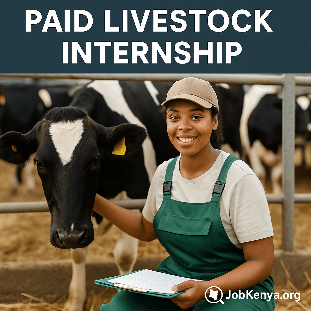 Paid Livestock Internship in Kenya, animal science internship Kenya, agriculture graduate internships 2025, farm internship Eldoret,