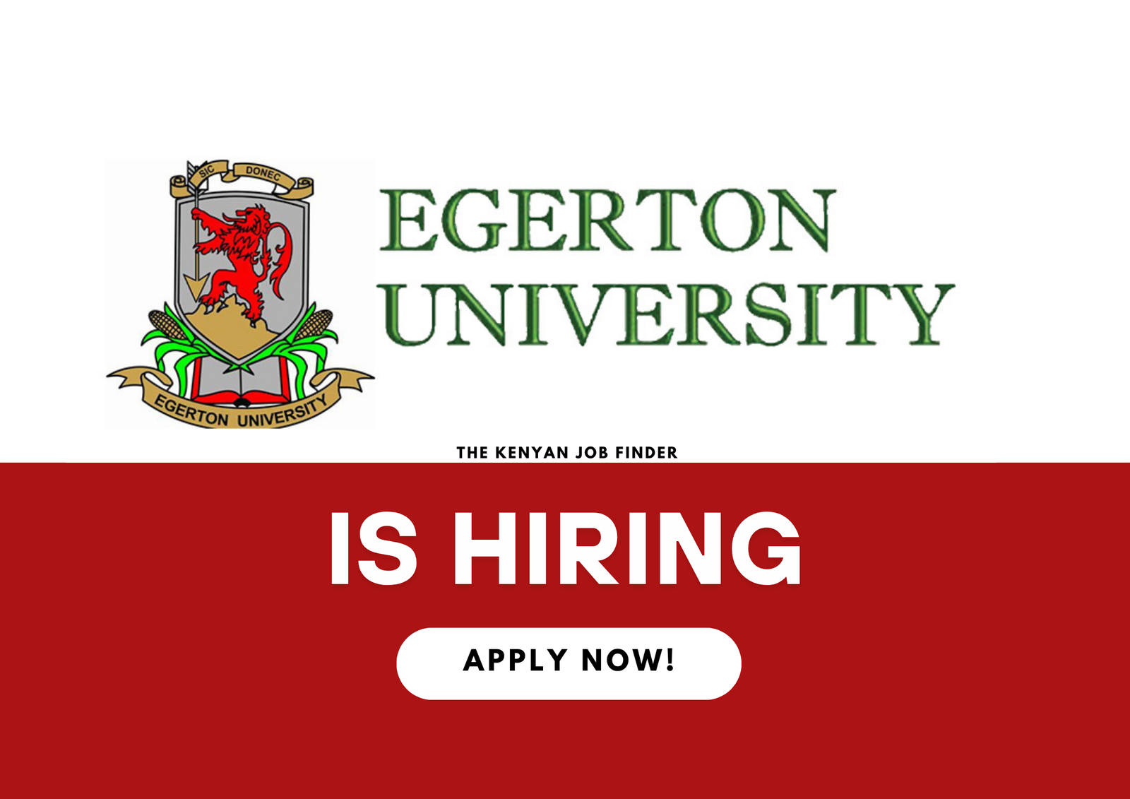 Deputy Vice Chancellor (Administration, Finance and Planning) – Egerton University Job Opportunity 2025
