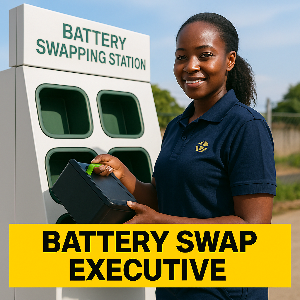 Battery Swap Executive – Nakuru, Narok, Kisii, Mombasa, Kenya | Full-Time Automotive Role 2025