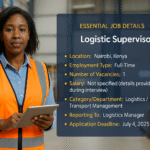 Logistics Supervisor – Staff Connect | Nairobi 2025