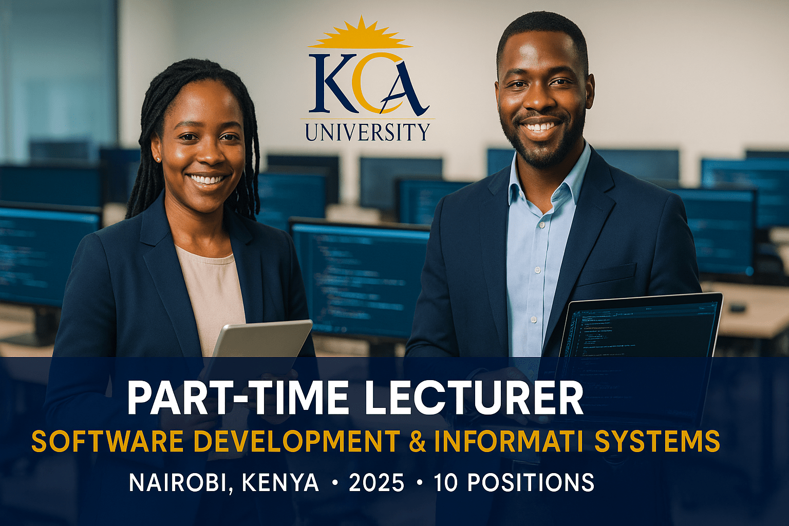 10 Part-Time Lecturer in Software Development & Information Systems Job – Nairobi, Kenya 2025
