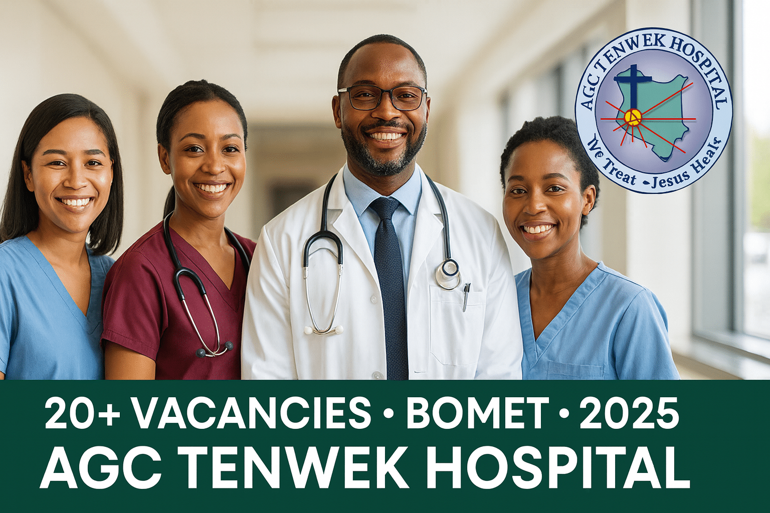 RECRUITMENT: 20+ Vacancies at AGC Tenwek Hospital – Bomet | 2025