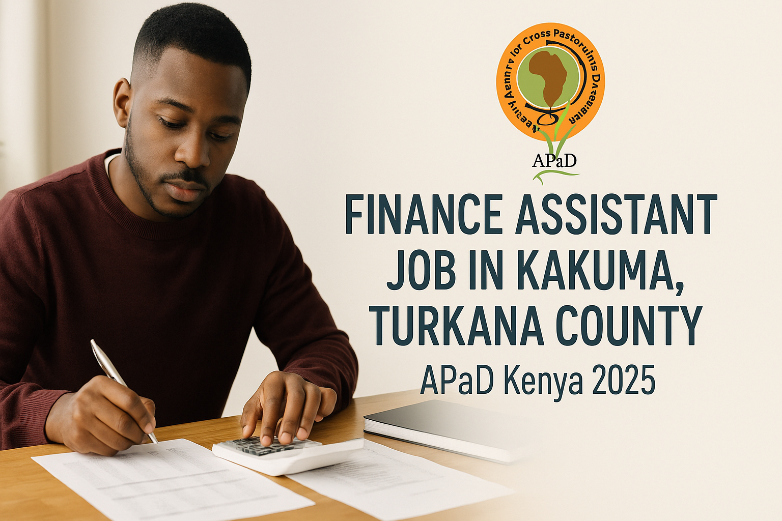 Finance Assistant Job in Kakuma, Turkana County | APaD Kenya 2025