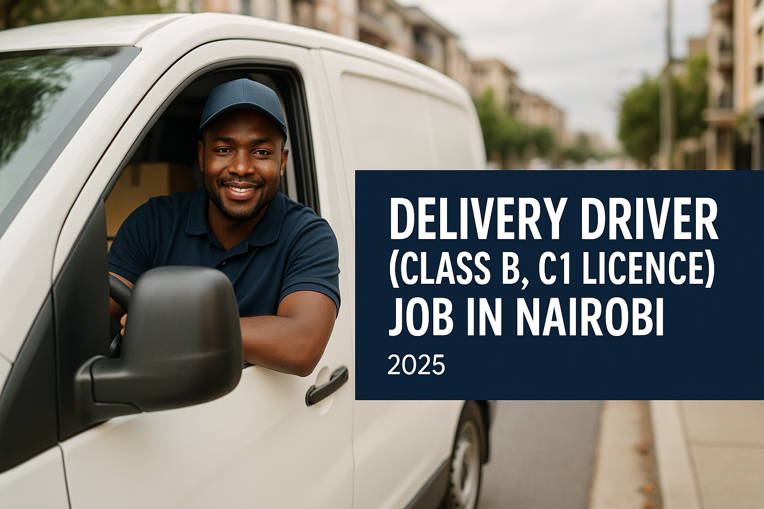 Delivery Driver (Class B, C1 Licence) Job in Nairobi
