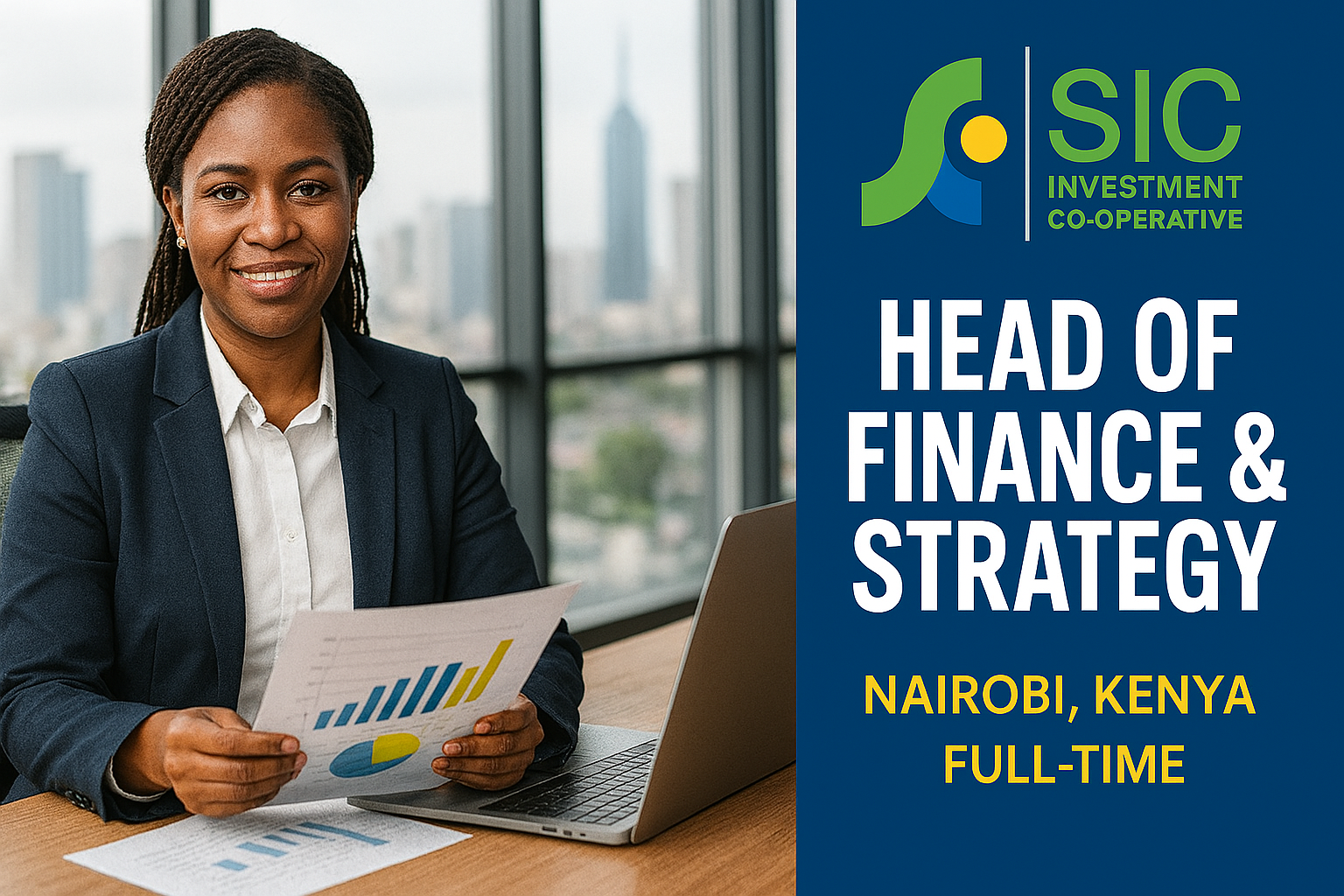 Head of Finance and Strategy – Nairobi, Kenya | Full-Time at SIC Investment Cooperative