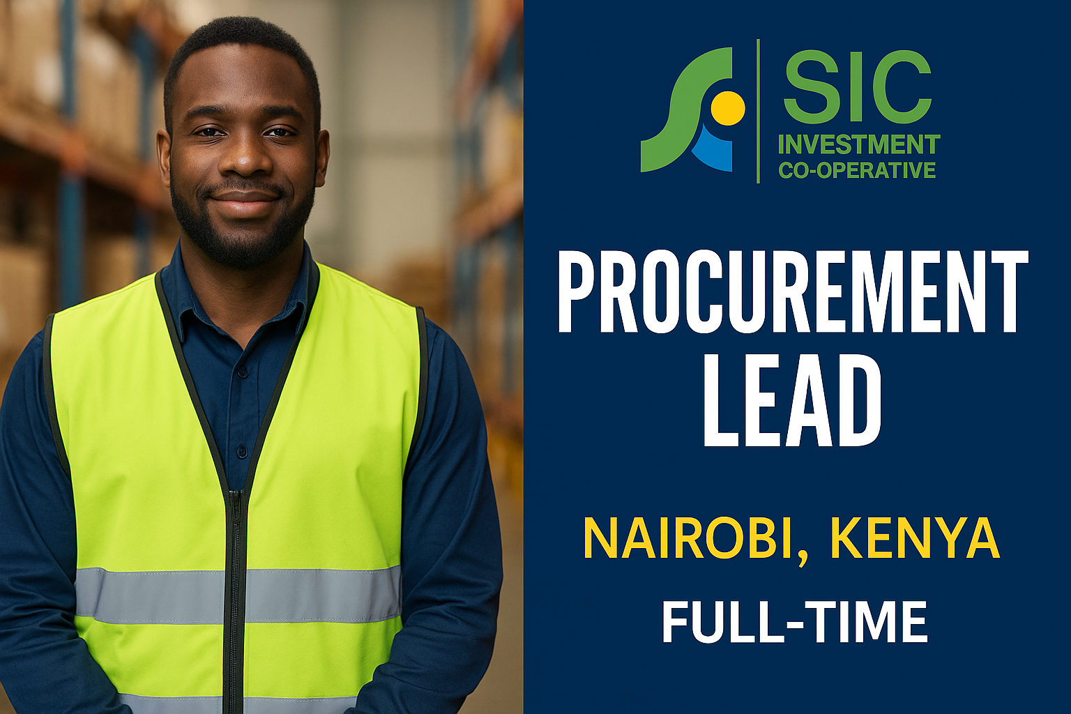 Procurement Lead – Nairobi, Kenya | Full-Time at SIC Investment Cooperative 2025