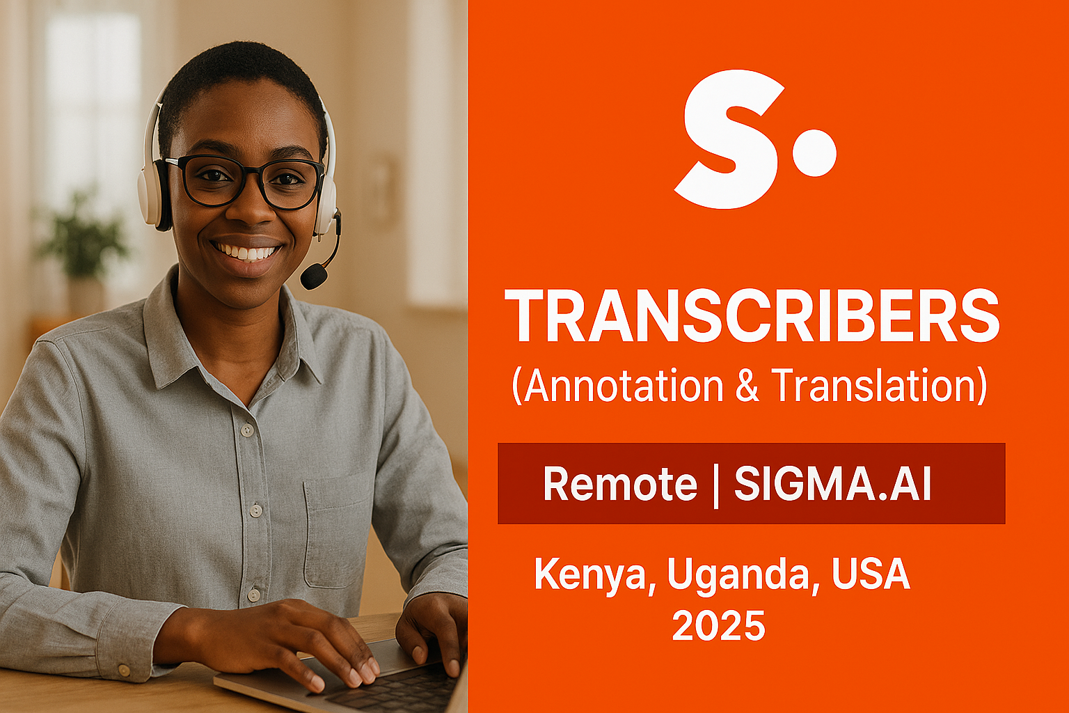 Transcribers (Annotation & Translation) – Remote | Kenya, Uganda, USA 2025
