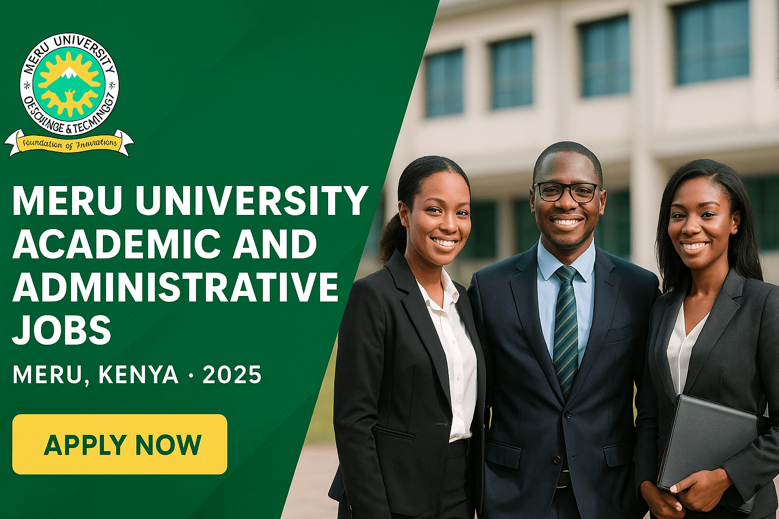 30+ Meru University Academic and Administrative Jobs – Meru, Kenya 2025
