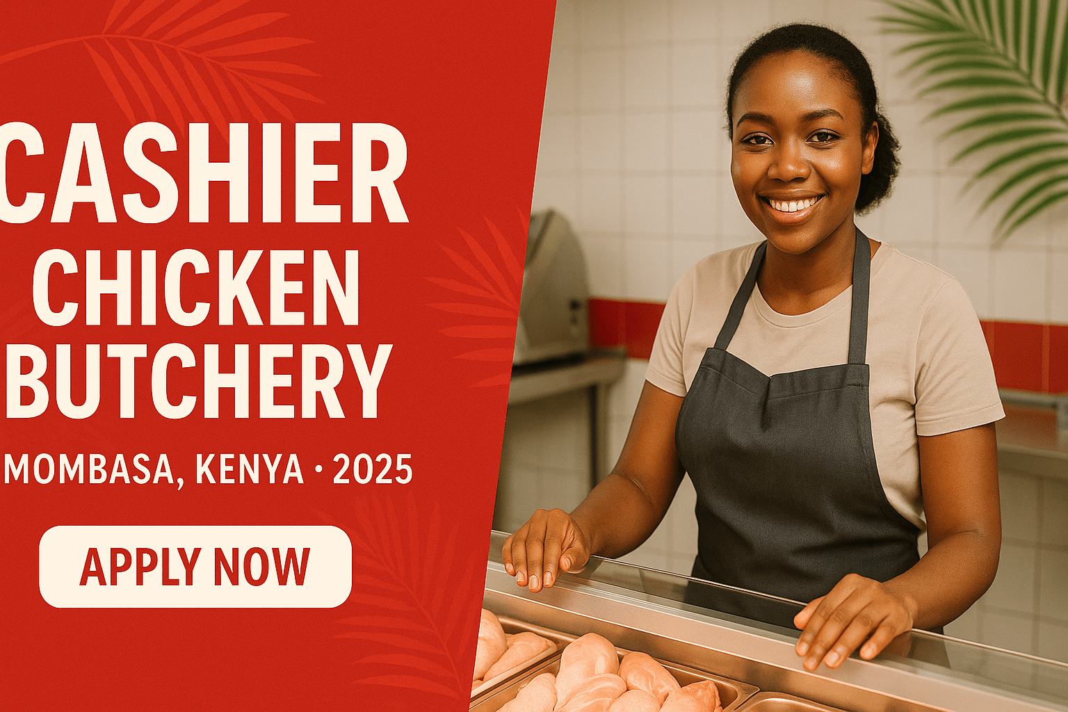 Cashier Job at Chicken Butchery – Mombasa, Kenya 2025