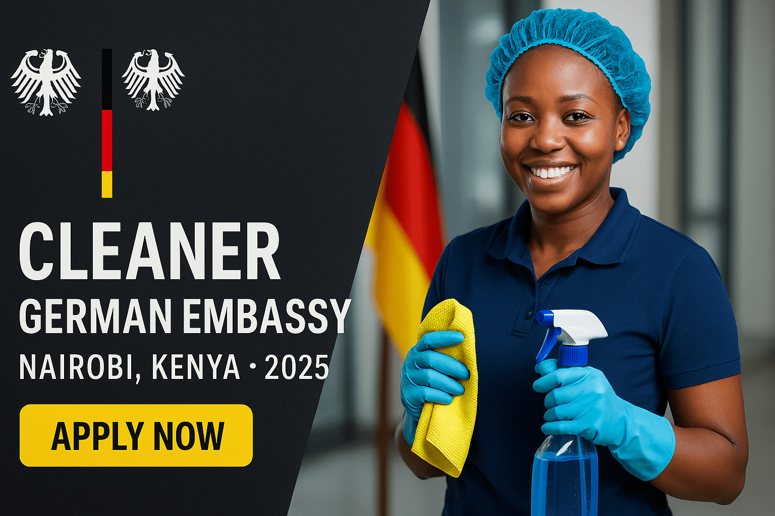 Cleaner Job at the German Embassy – Nairobi, Kenya 2025