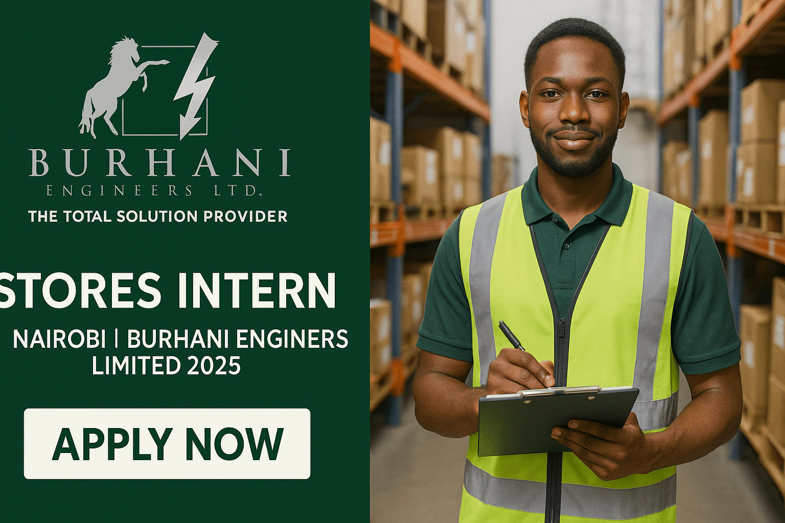 Stores Intern – Nairobi | Burhani Engineers Limited 2025