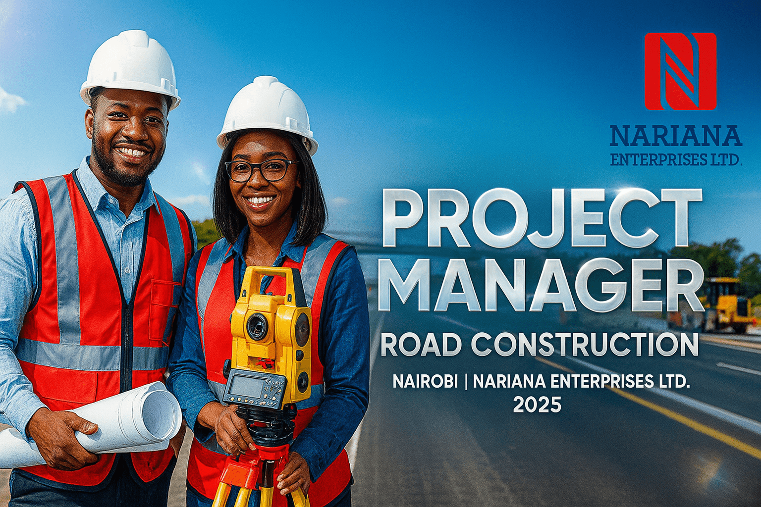 Project Manager – Road Construction | Nairobi | Nariana Enterprises Ltd. 2025