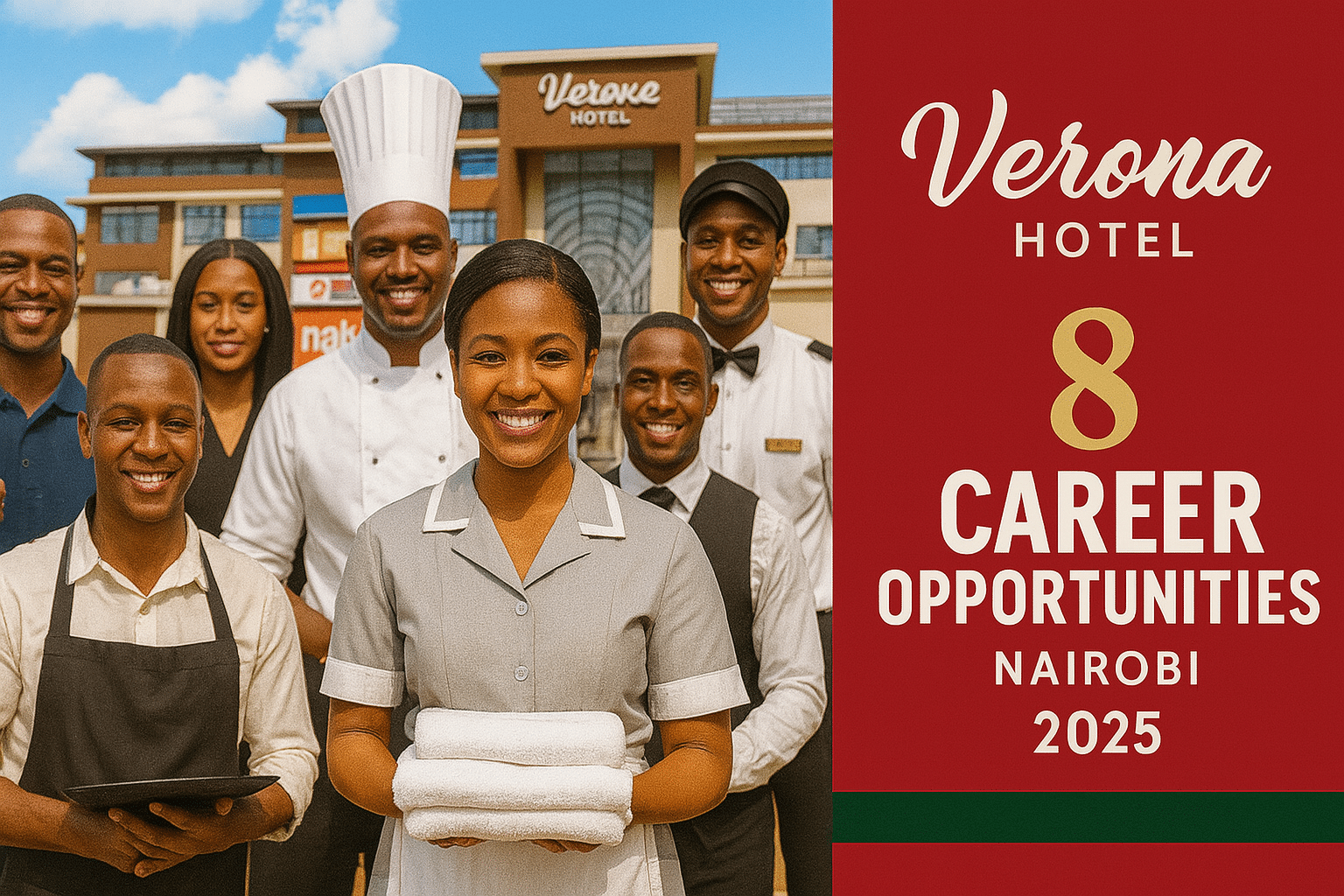 8 Career Opportunities at Verona Hotel – Nairobi 2025