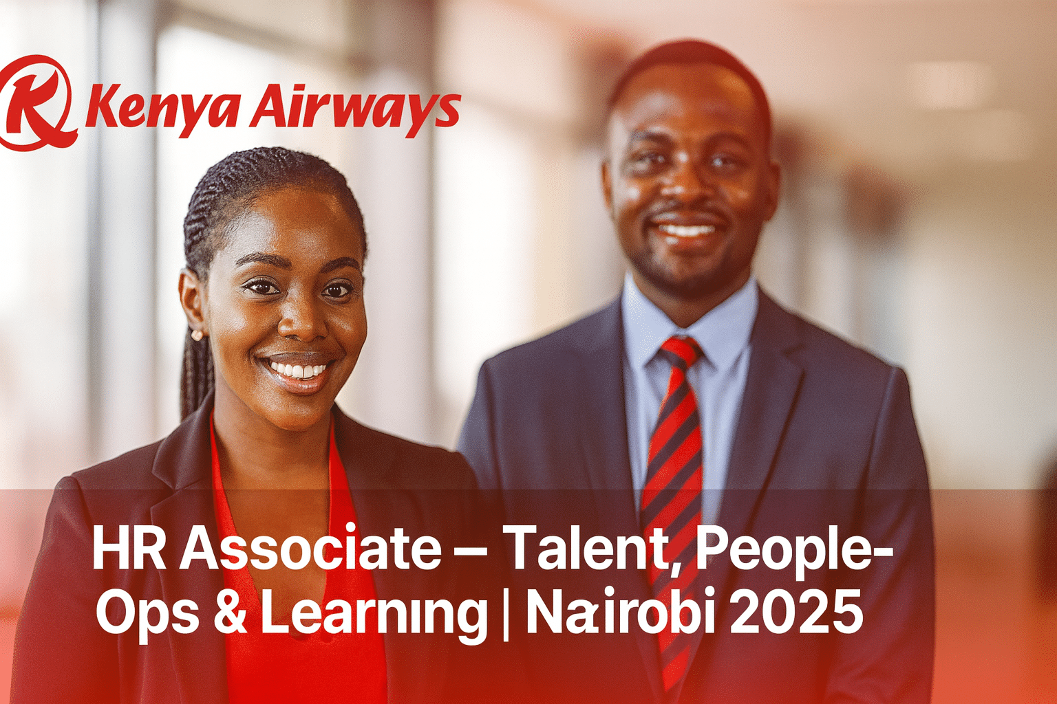 HR Associate – Talent, People-Ops & Learning | Nairobi 2025 – Kenya Airways