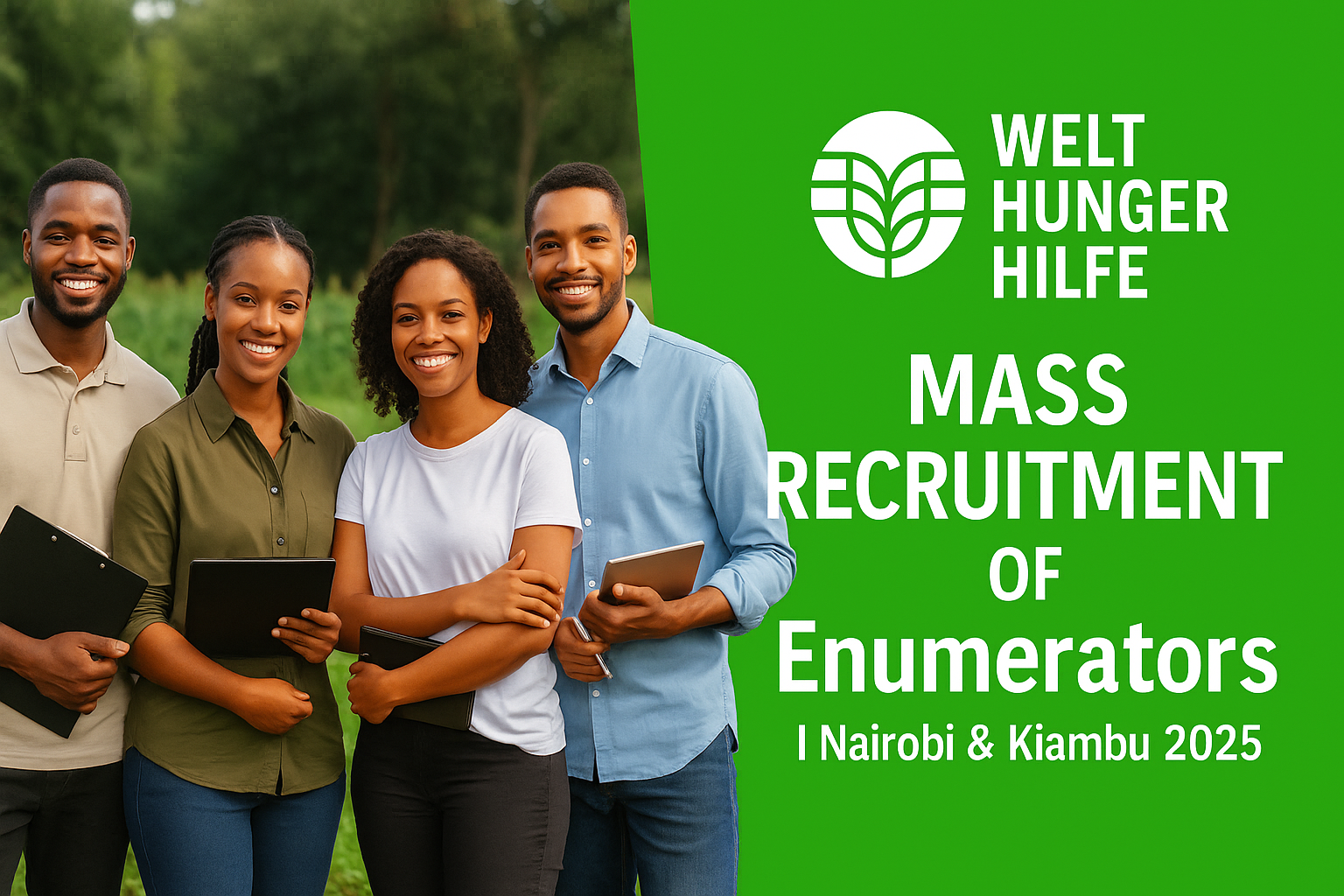 Enumerators – Welthungerhilfe | Nairobi & Kiambu 2025