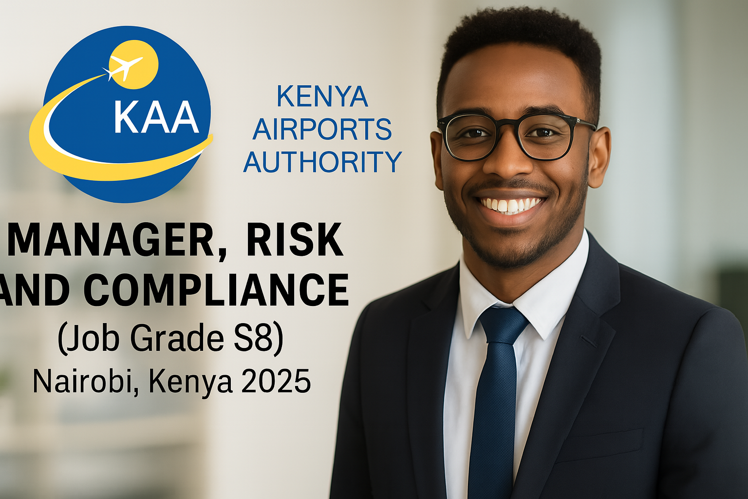 Manager, Risk and Compliance (Job Grade S8) – Kenya Airports Authority | Nairobi, Kenya 2025