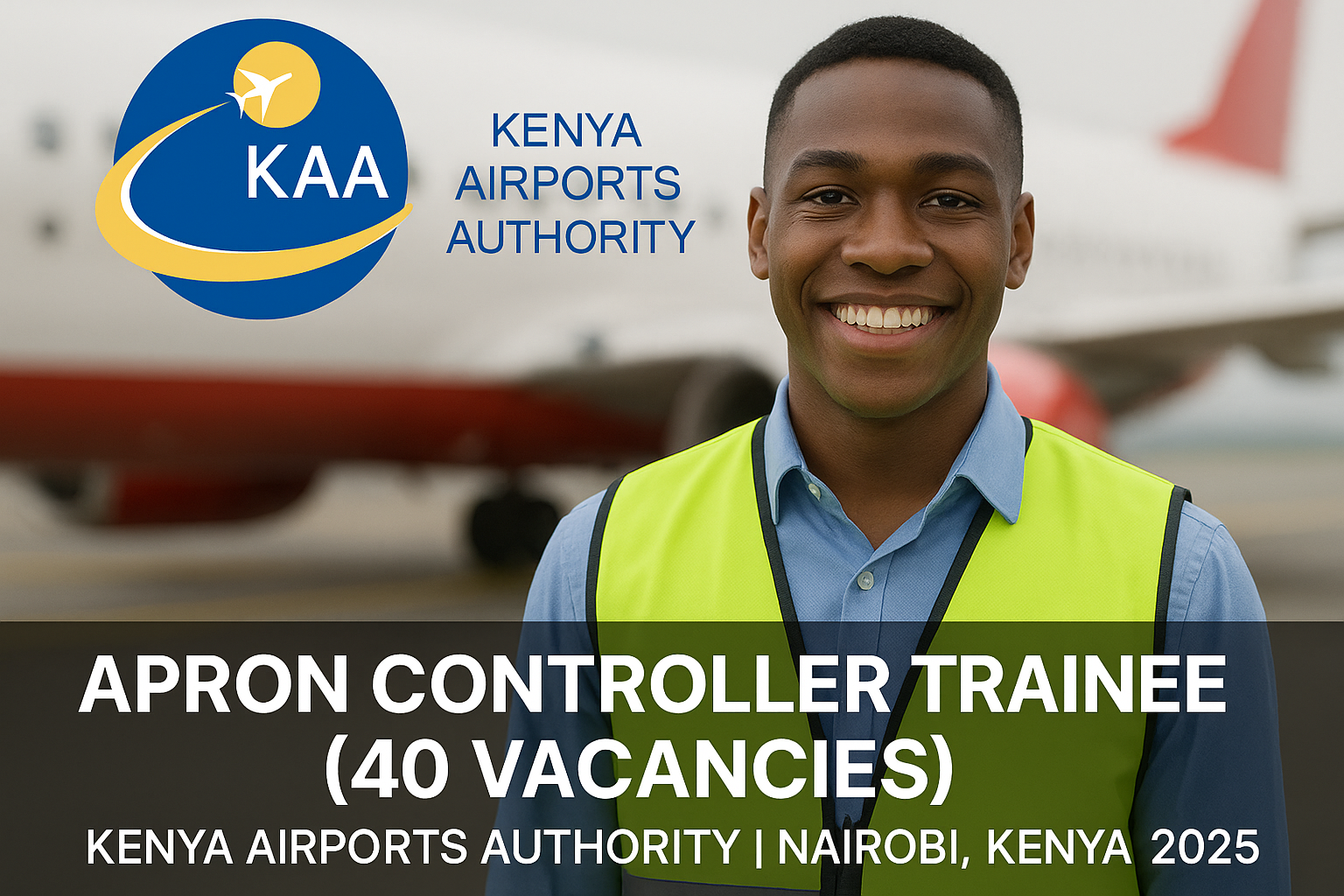Apron Controller Trainee (40 Vacancies) – Kenya Airports Authority | Nairobi, Kenya 2025