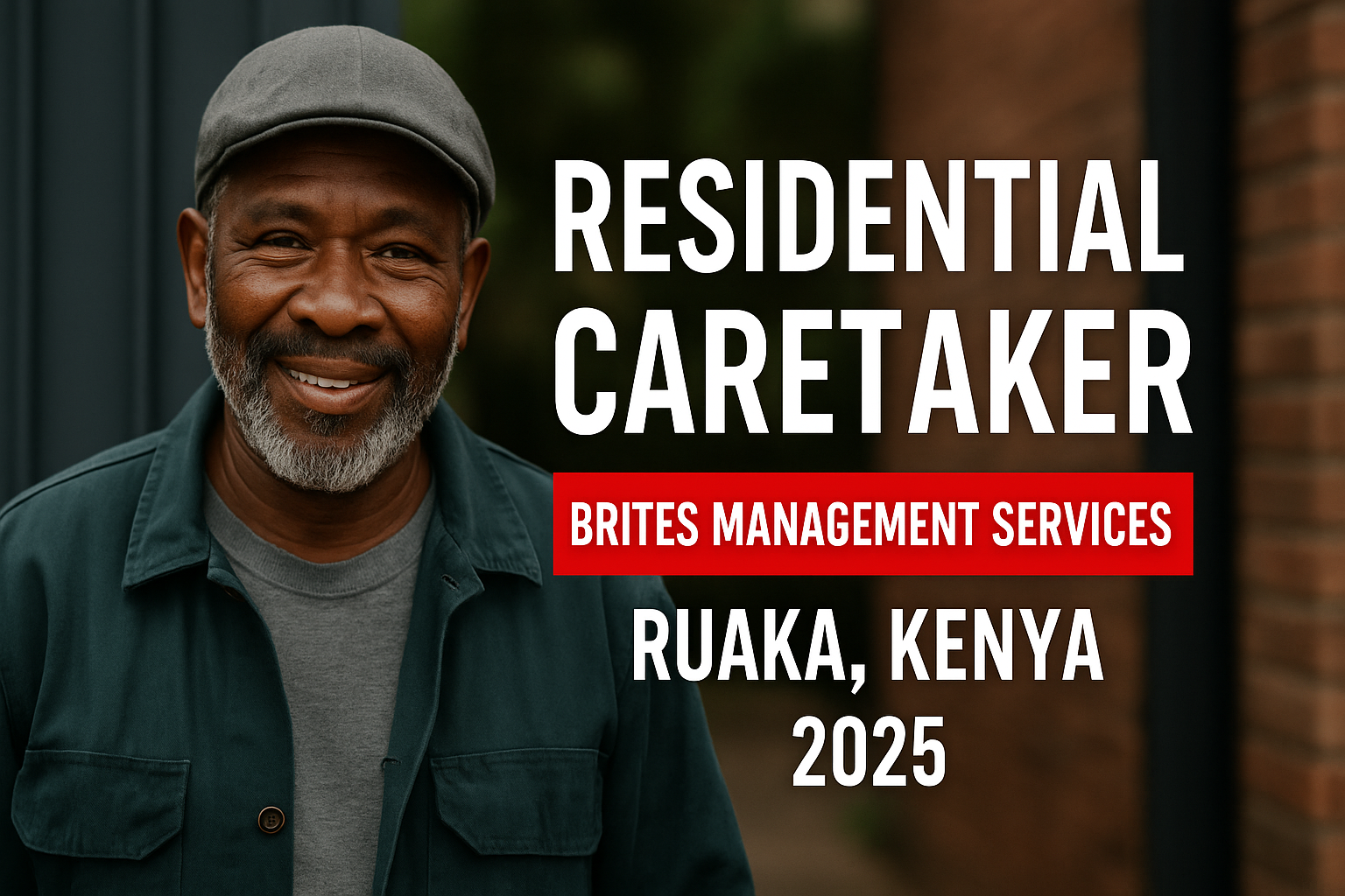 Residential Caretaker – Brites Management Services | Ruaka, Kenya 2025