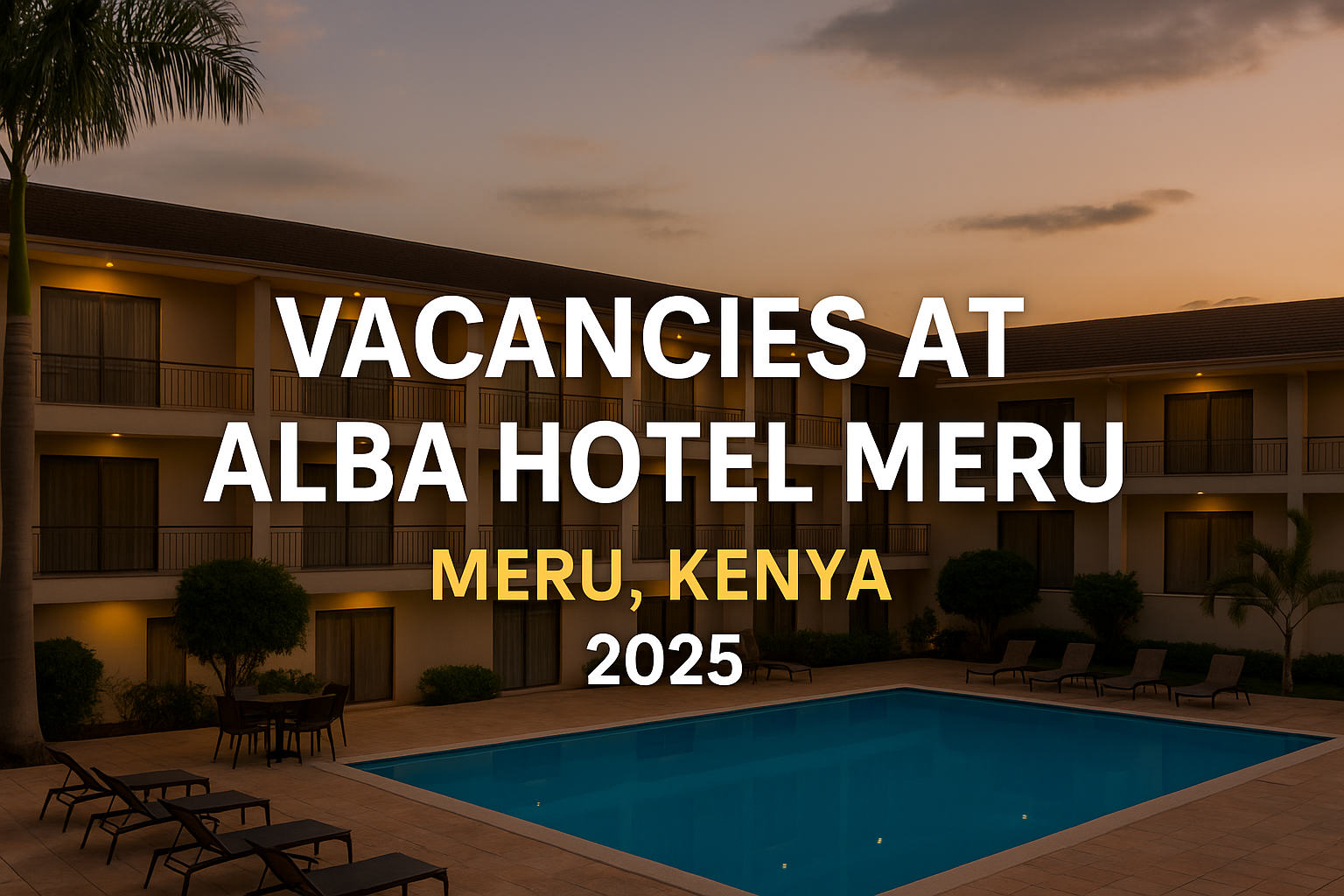 3 Job Vacancies at Alba Hotel Meru | Meru, Kenya 2025