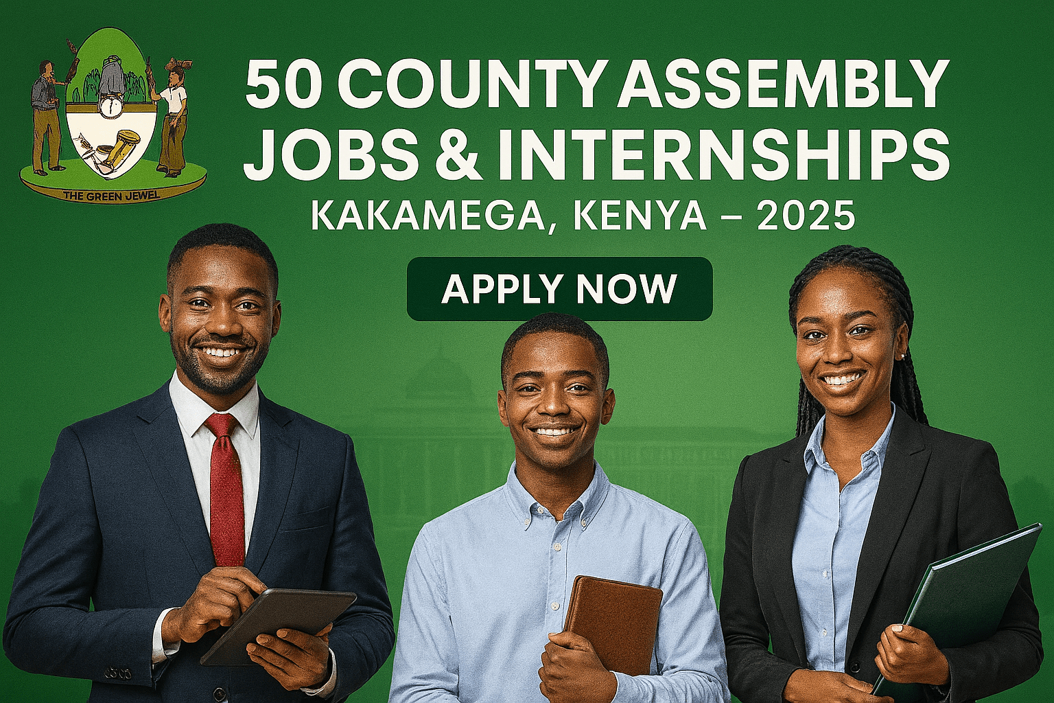 50 County Assembly Jobs and Internships – Kakamega, Kenya 2025
