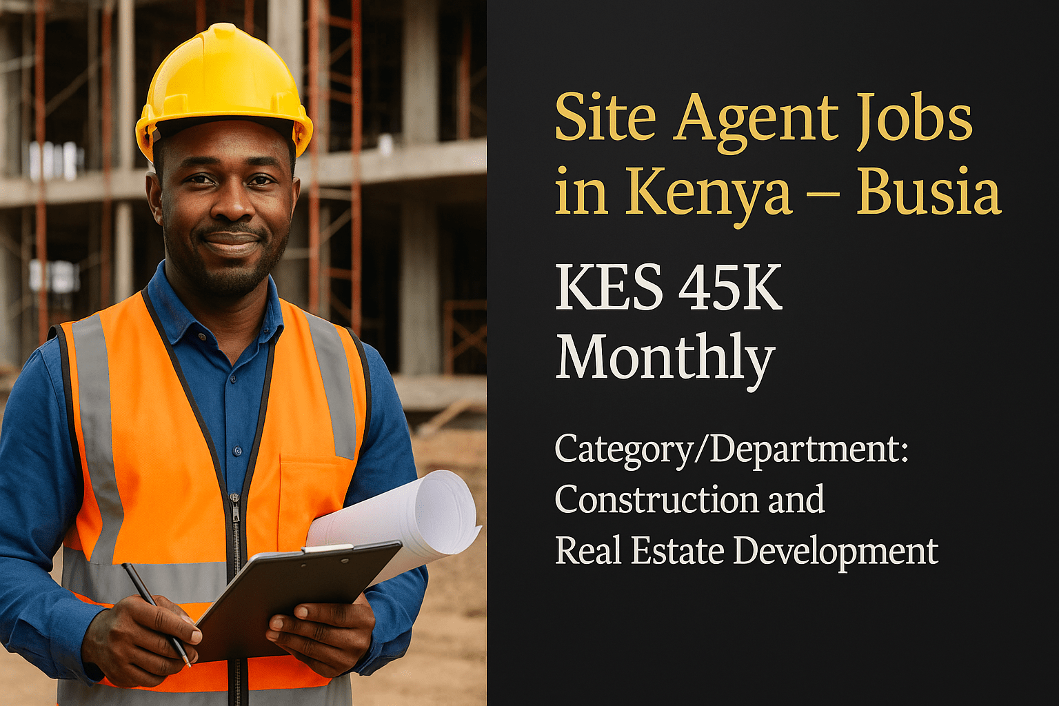Site Agent Jobs in Kenya – Busia | KES 45K Monthly