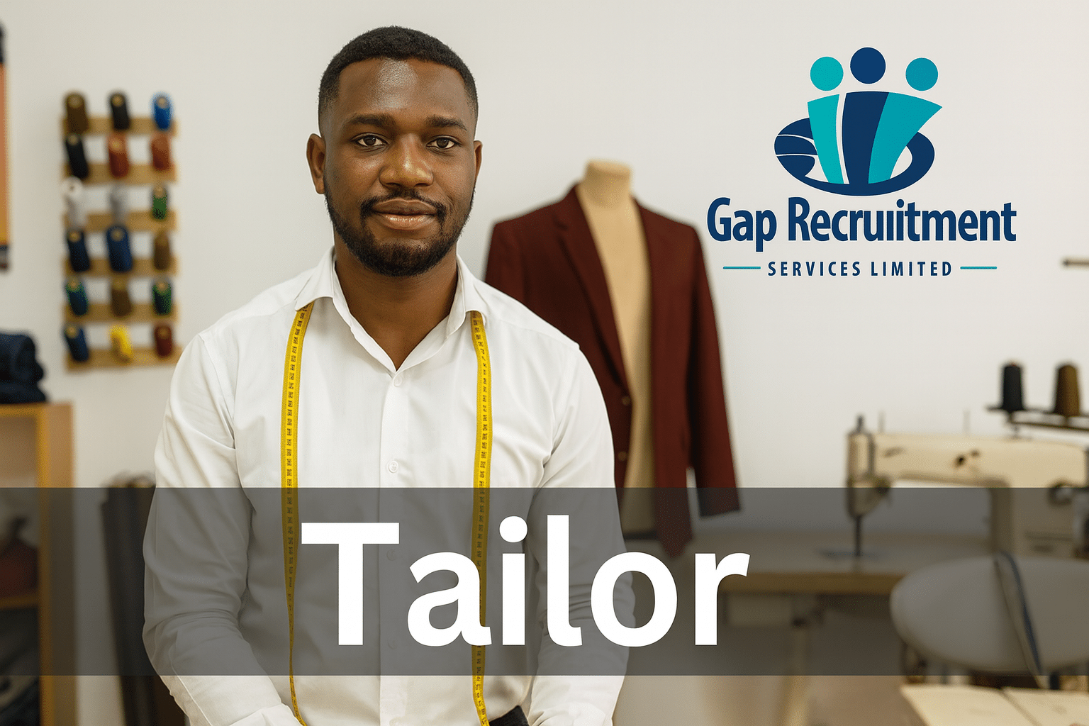 Tailor – Gap Recruitment Services Limited | KES 25K-40K Monthly