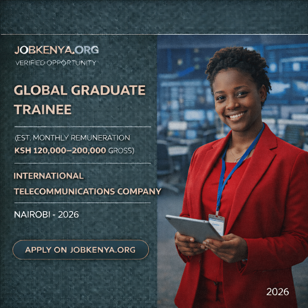 GLOBAL GRADUATE TRAINEE (EST. MONTHLY REMUNERATION KSH 120,000–200,000 GROSS) – INTERNATIONAL TELECOMMUNICATIONS COMPANY | NAIROBI - 2026